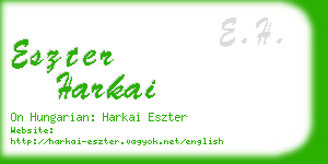 eszter harkai business card